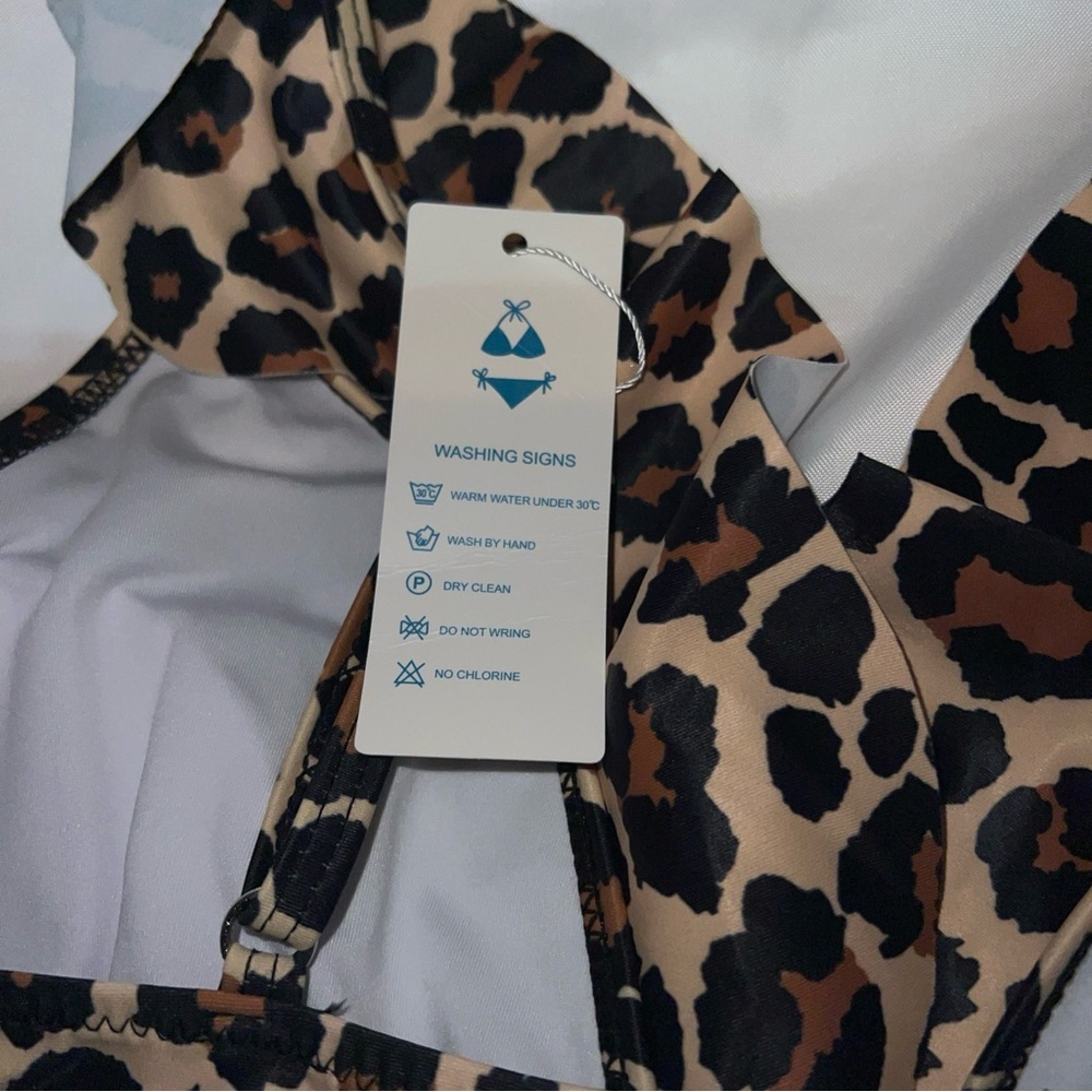 Leopard Print Women's Tankini M, nwt - Picture 6 of 7